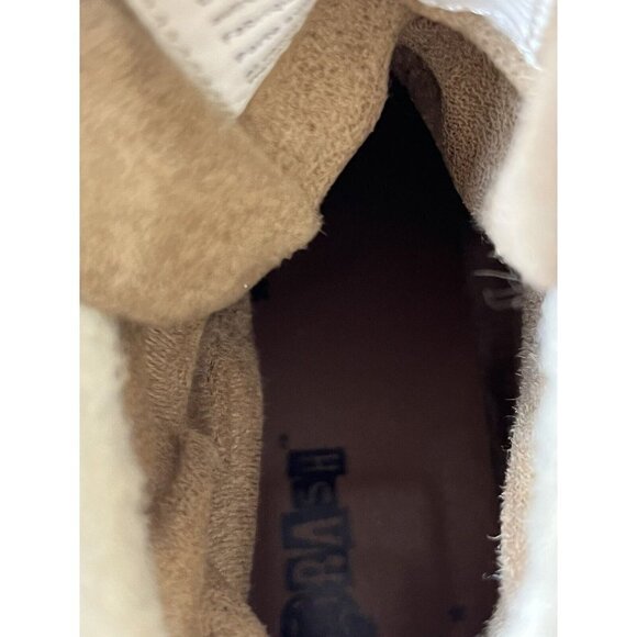 Women’s Brash Moto Boots Size 6 1/2 Sherpa Trim platform - Picture 7 of 15